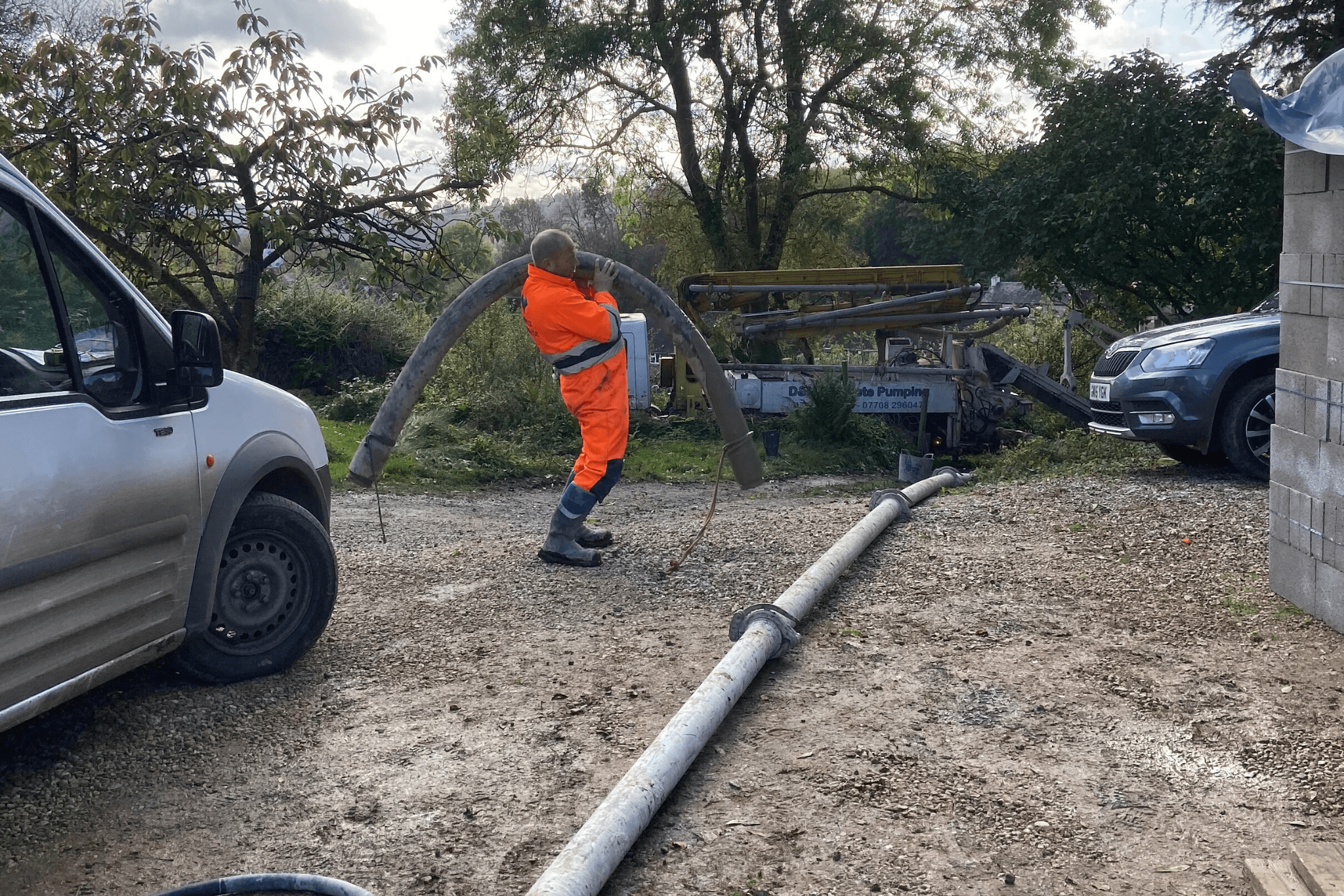Line concrete pump hire